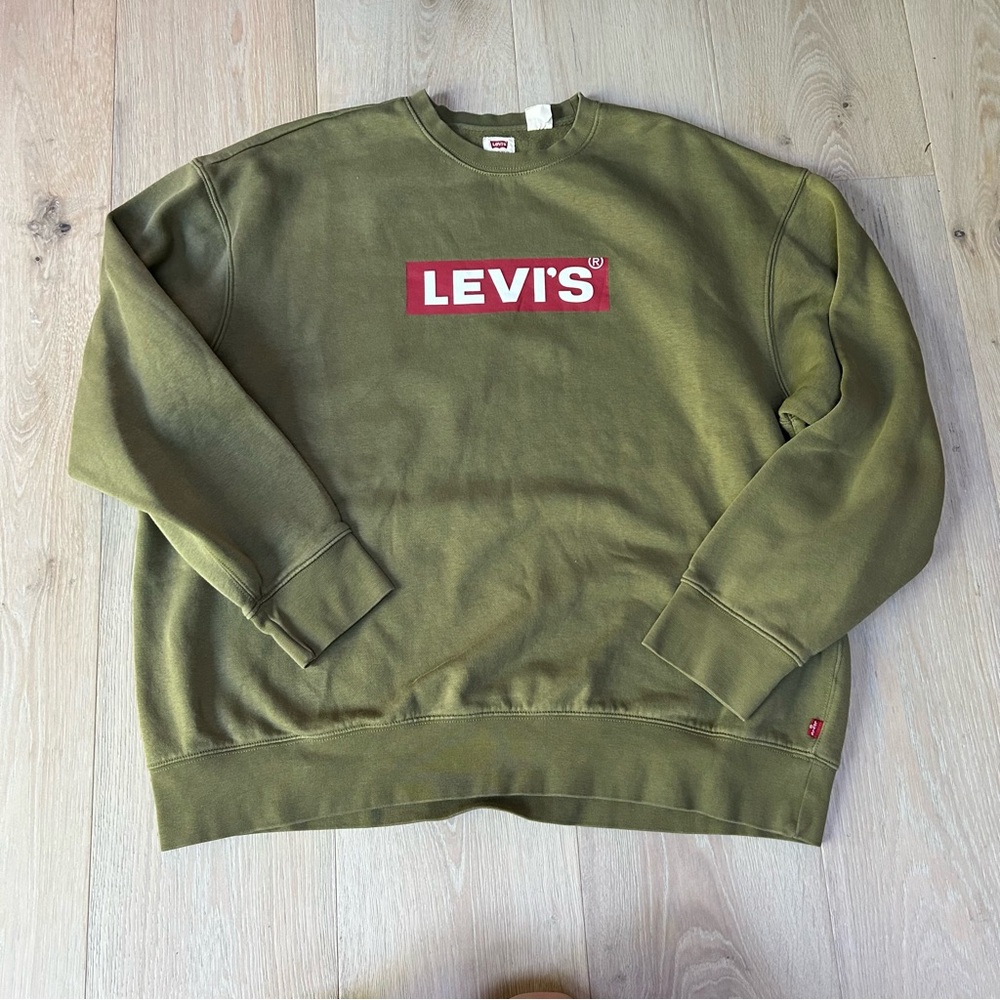 Levi's Men's Olive Green Crew Sweater XL